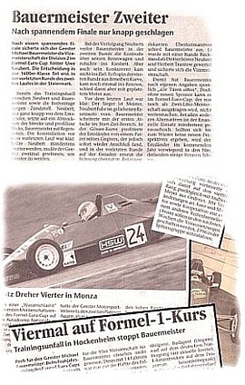 MT: Vizemeisterschaft 1996 und Saisonauftakt 1995 in Monza