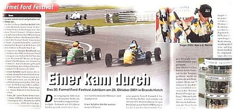 Motorsport XL: Formel Ford Festival 2001