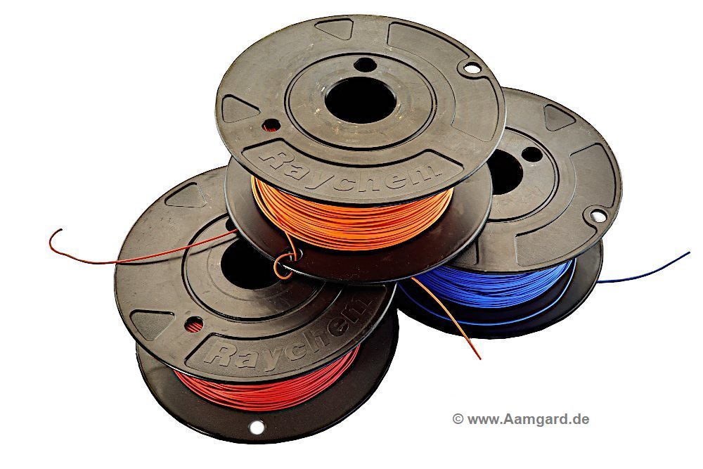 reels with Teflon / aerospace spec wires