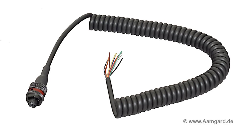 spiral cable with Deutsch Autosport connector