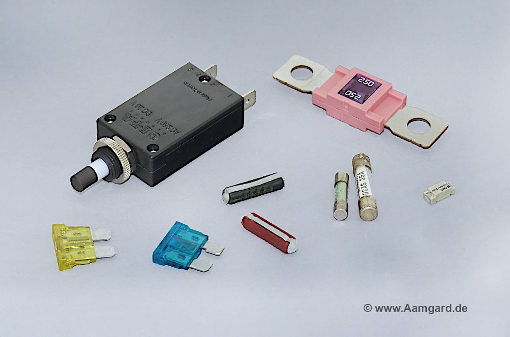 automotive fuses, circuit breaker, SMD, device and miniature fuses