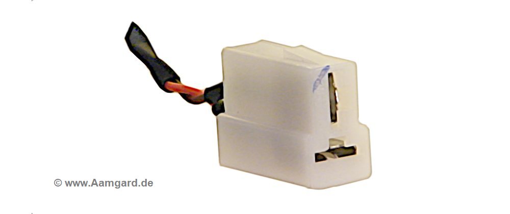 Faston-Stecker für Gerätebau und Fahrzeugtechnik zweipoliger Faston-Stecker