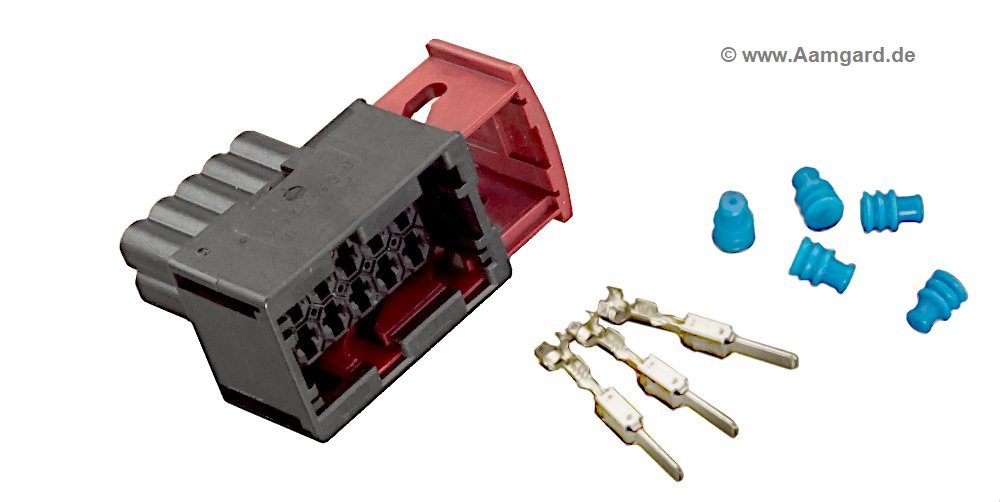 mehrpolige Tyco-Stecker mit JPT-Kontakten für Motorsport und Fahrzeugbau 10-poliger Tyco-Stecker mit JPT-Kontakten