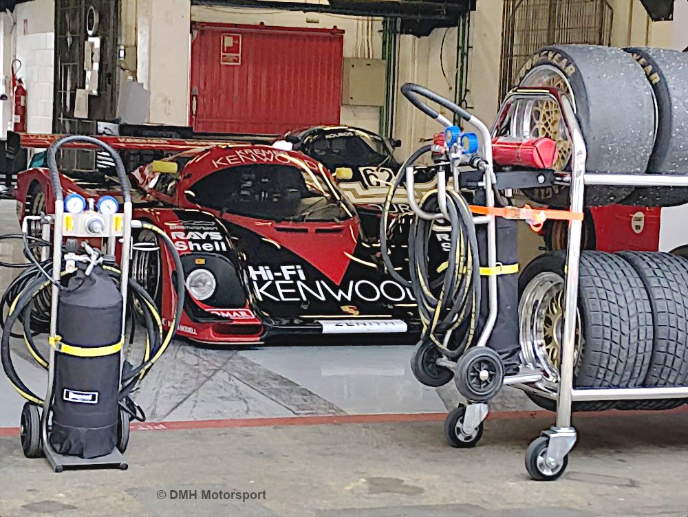 Porsche 962 in the garage