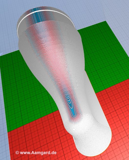 Ansaugtrichter im 3D-Druck-Slicer