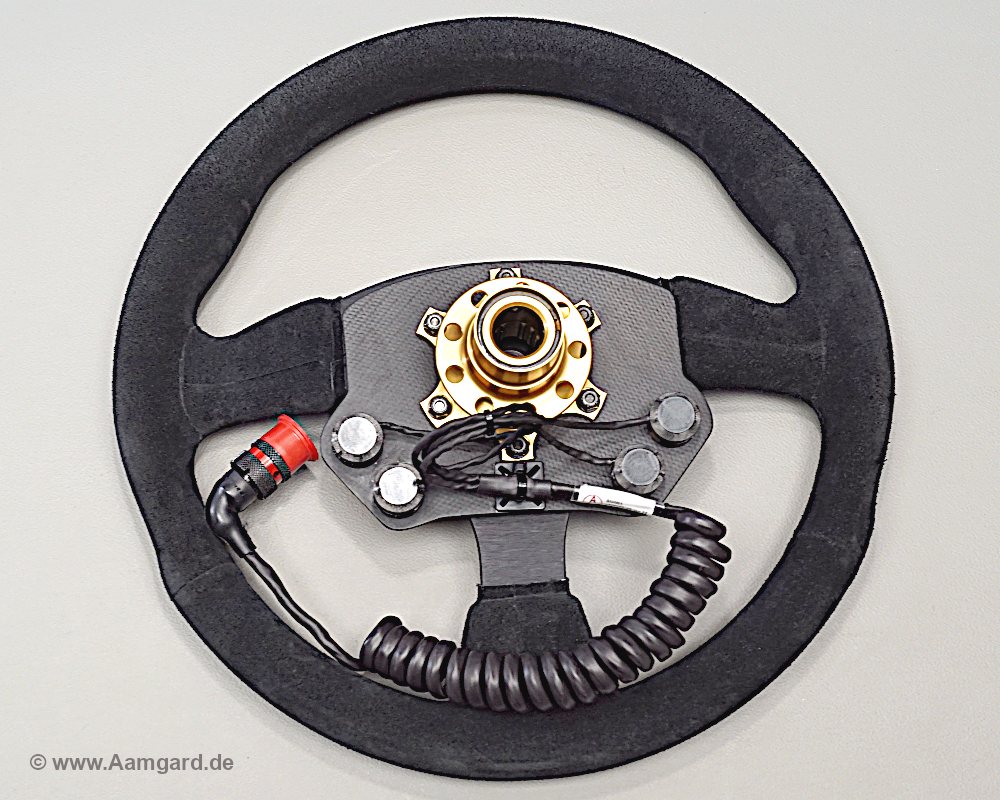 Motorsportlenkrad mit Spiralkabel und Deutsch-Stecker