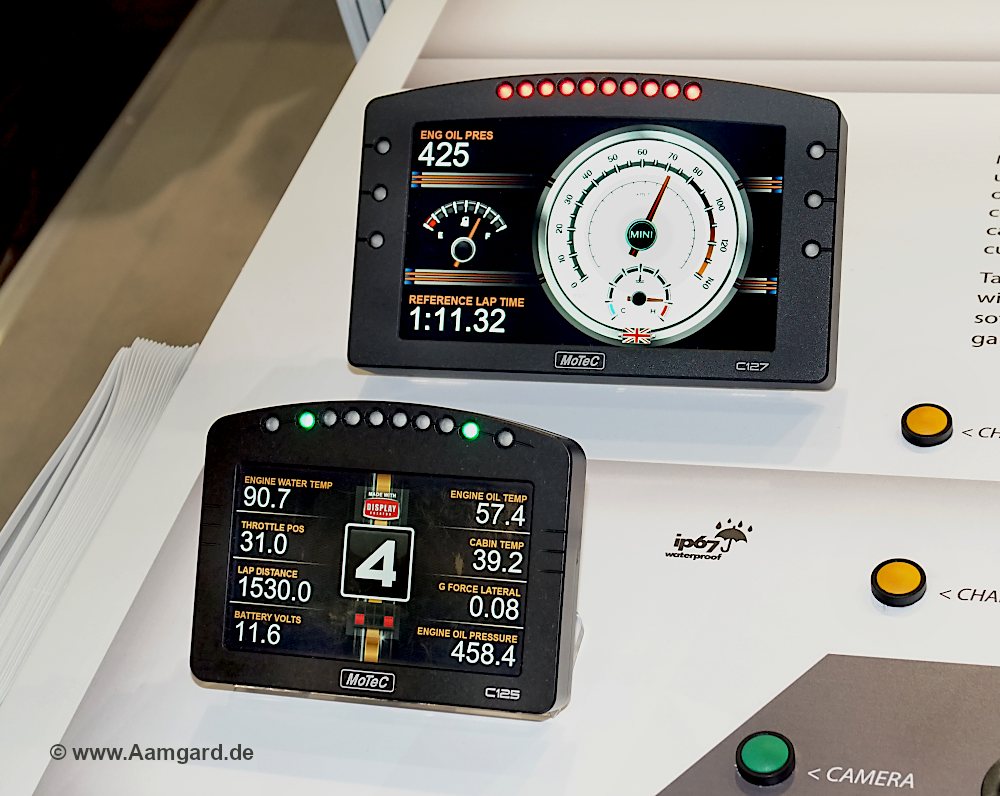 Motec C127 und C125 Dashlogger