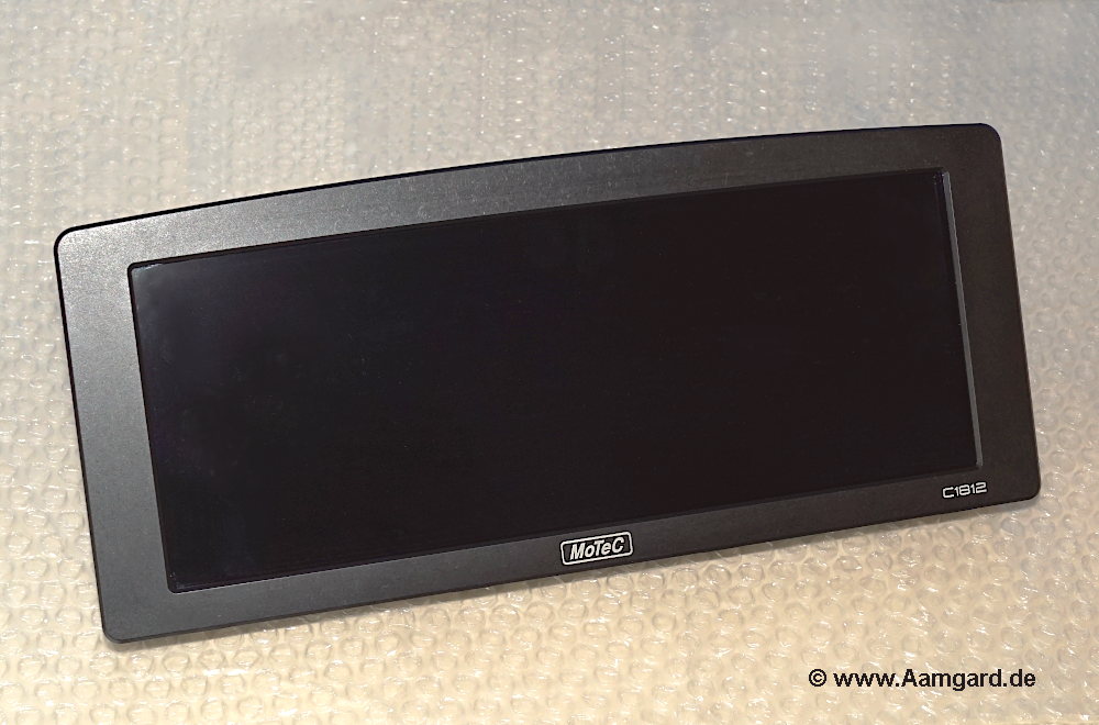 Motec C1812 dashlogger front view