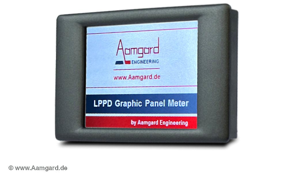 configurable TFT panelmeter with oscilloscope function panelmeter / dashboard instrument