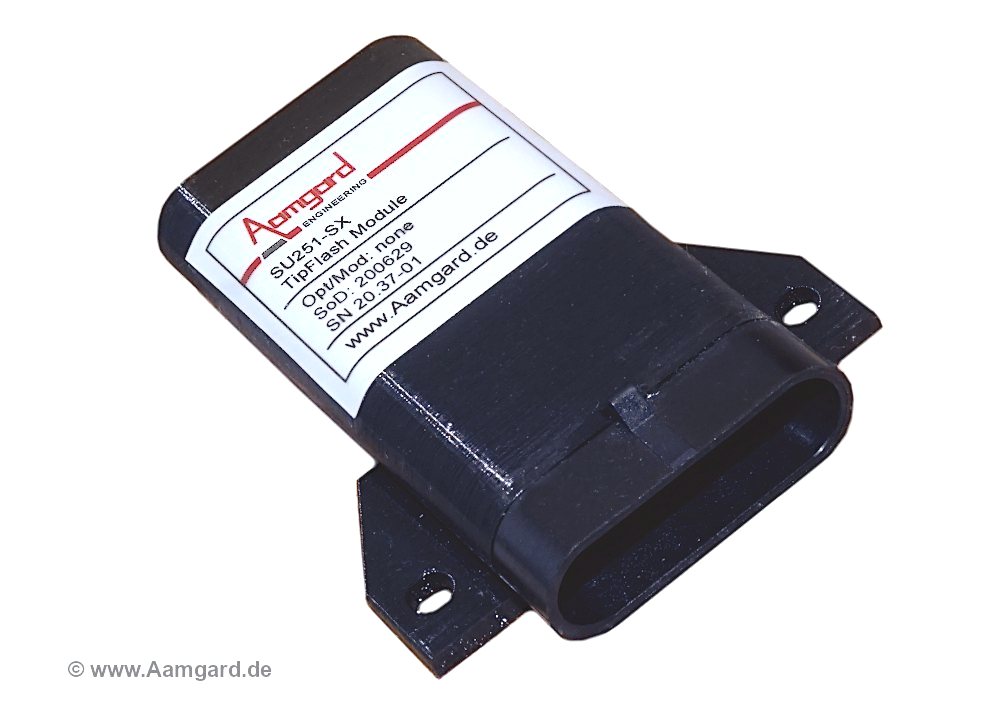 Aamgard TipFlash-Modul / Fernlichtblinkmodul mit Superseal-Stecker Aamgard-TipFlash-Fernlichtblinkmodul