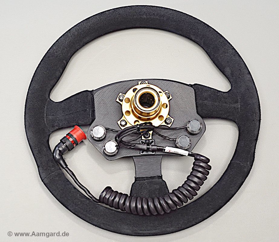 Aston Martin steering wheel, rear side