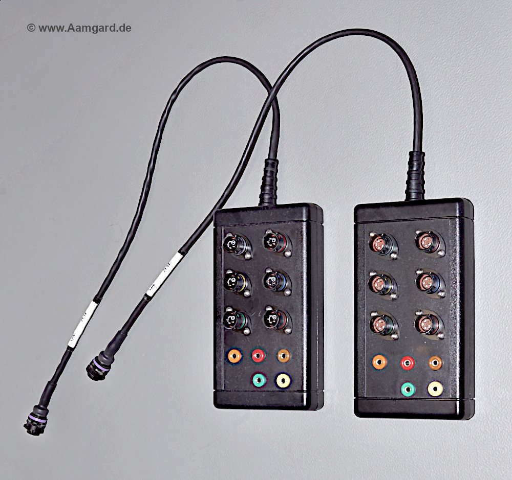 universal test adapter / breakout boxes for Deutsch ASL connectors
