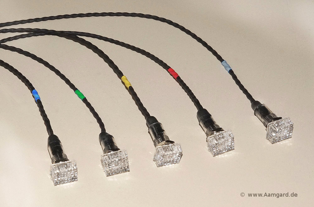 Aamgard-Instrumentenleuchte LD77 in fünf Farben