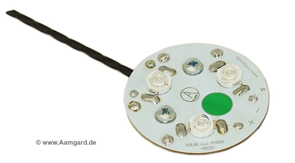 round LED signal lamp LDX02-G with green LEDs