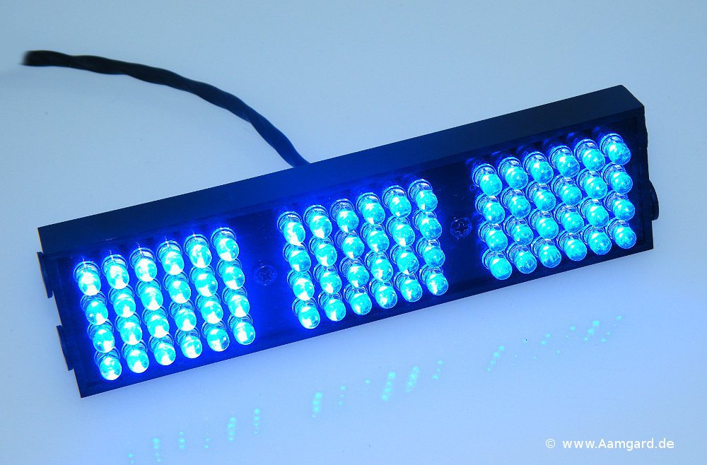 blaue LED-Leuchte Aamgard AX04-B mit Blinkfunktion 