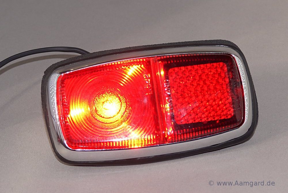 Cobra rear lamp, brake light on