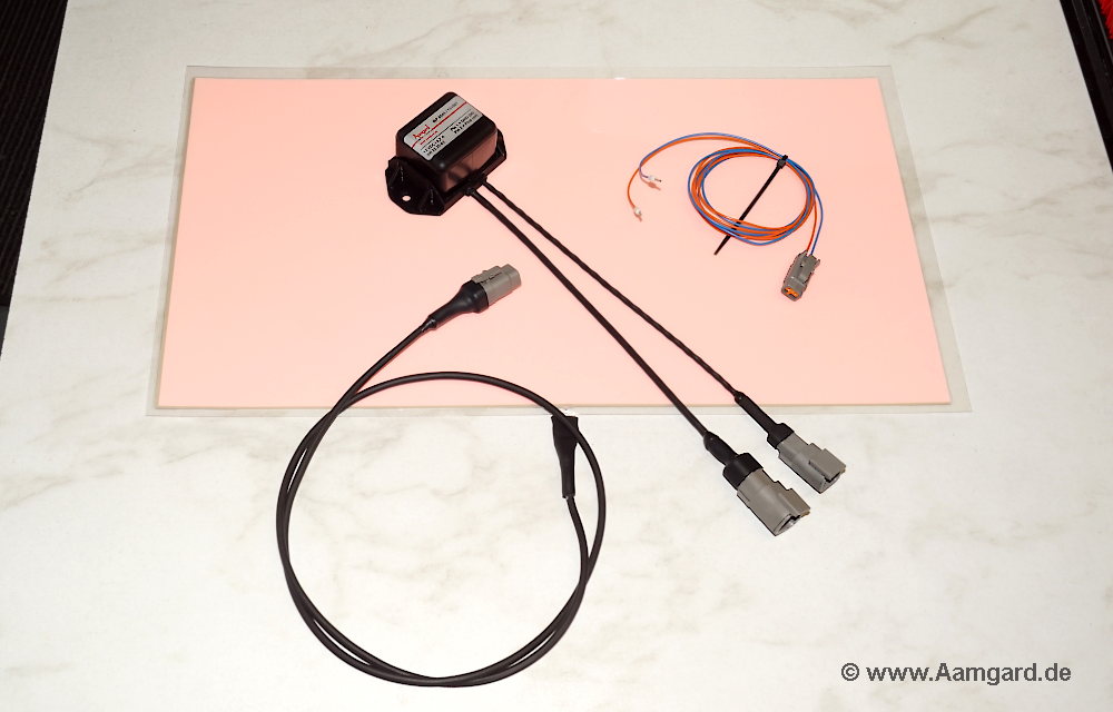 Komplettset Leuchtfolien + Inverter mit älterer rosafarbener EL-Folie